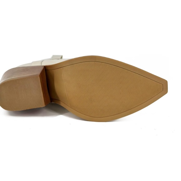 Women's Embroidered Western Cowboy Boots Short Ankle Stitching Cowgirl Boots - Picture 4 of 6